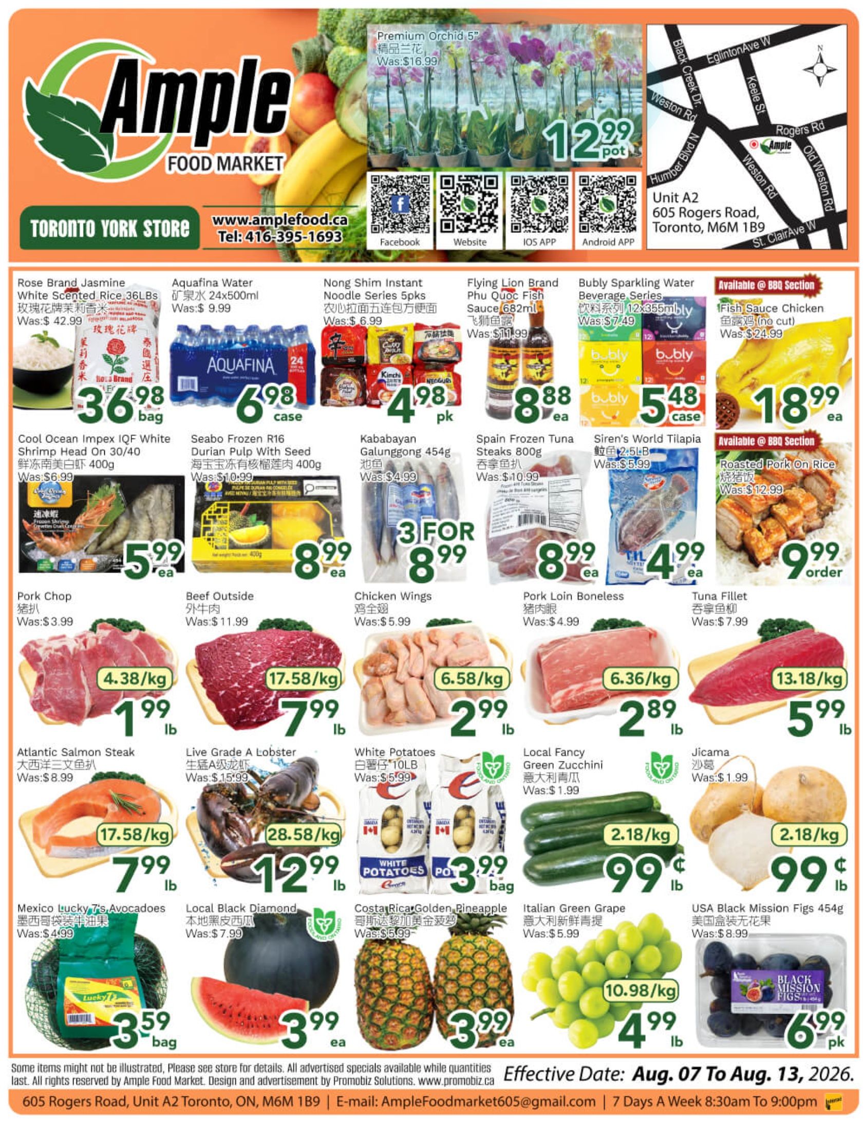 Ample Food Market (North York) Flyer August 7 to 13