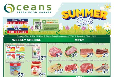 Oceans Fresh Food Market (Brampton) Flyer August 7 to 13