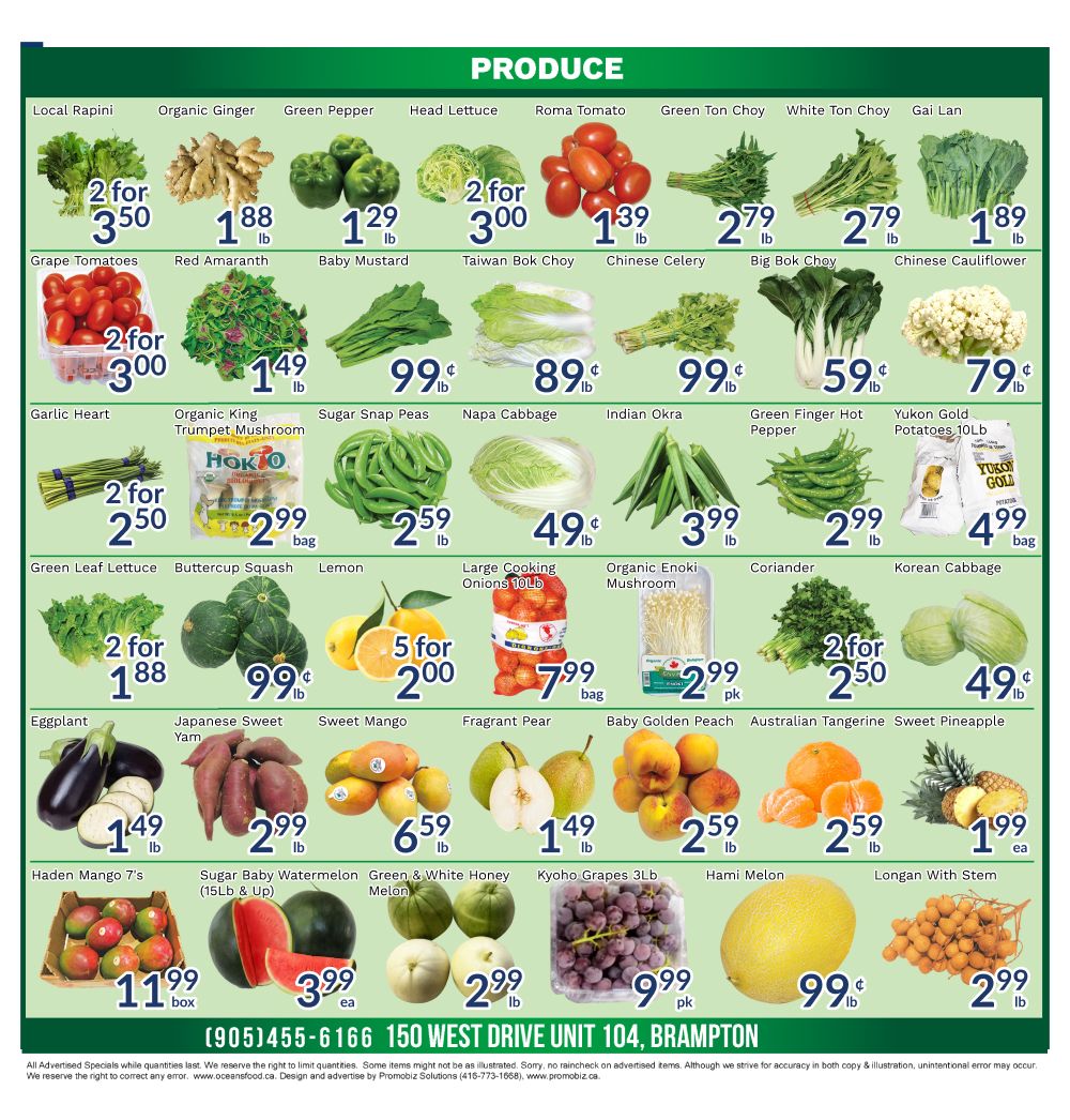 Oceans Fresh Food Market (Brampton) Flyer August 7 to 13