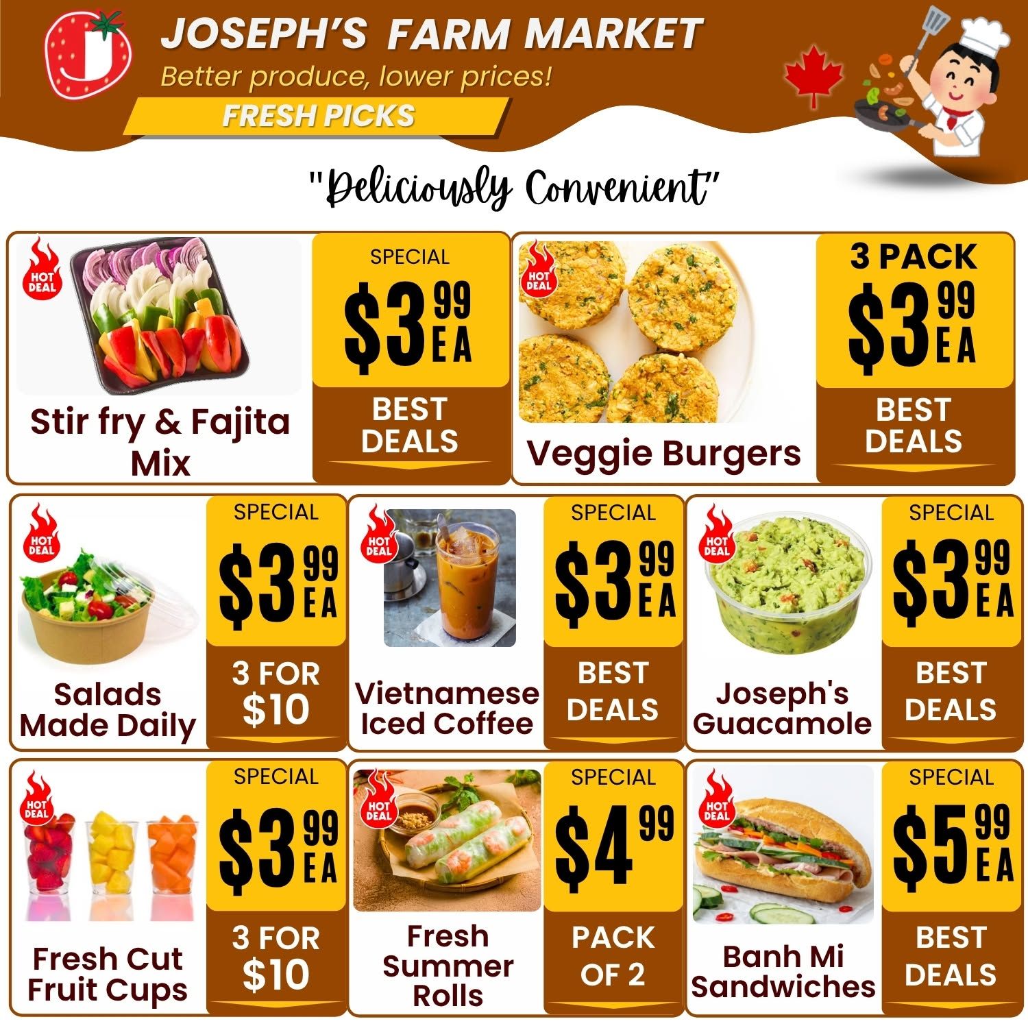 Joseph's Farm Market Flyer August 7 to 12