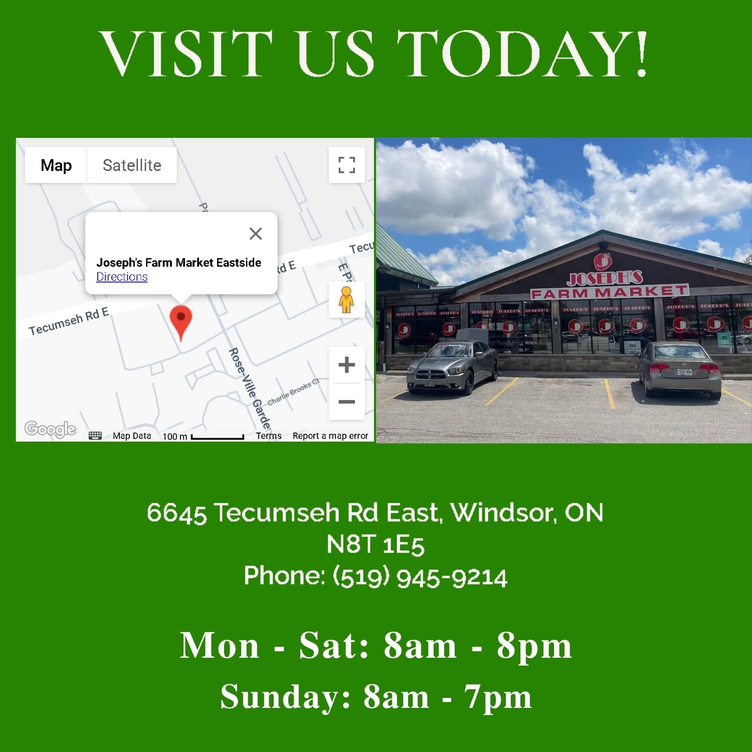 Joseph's Farm Market Flyer August 7 to 12