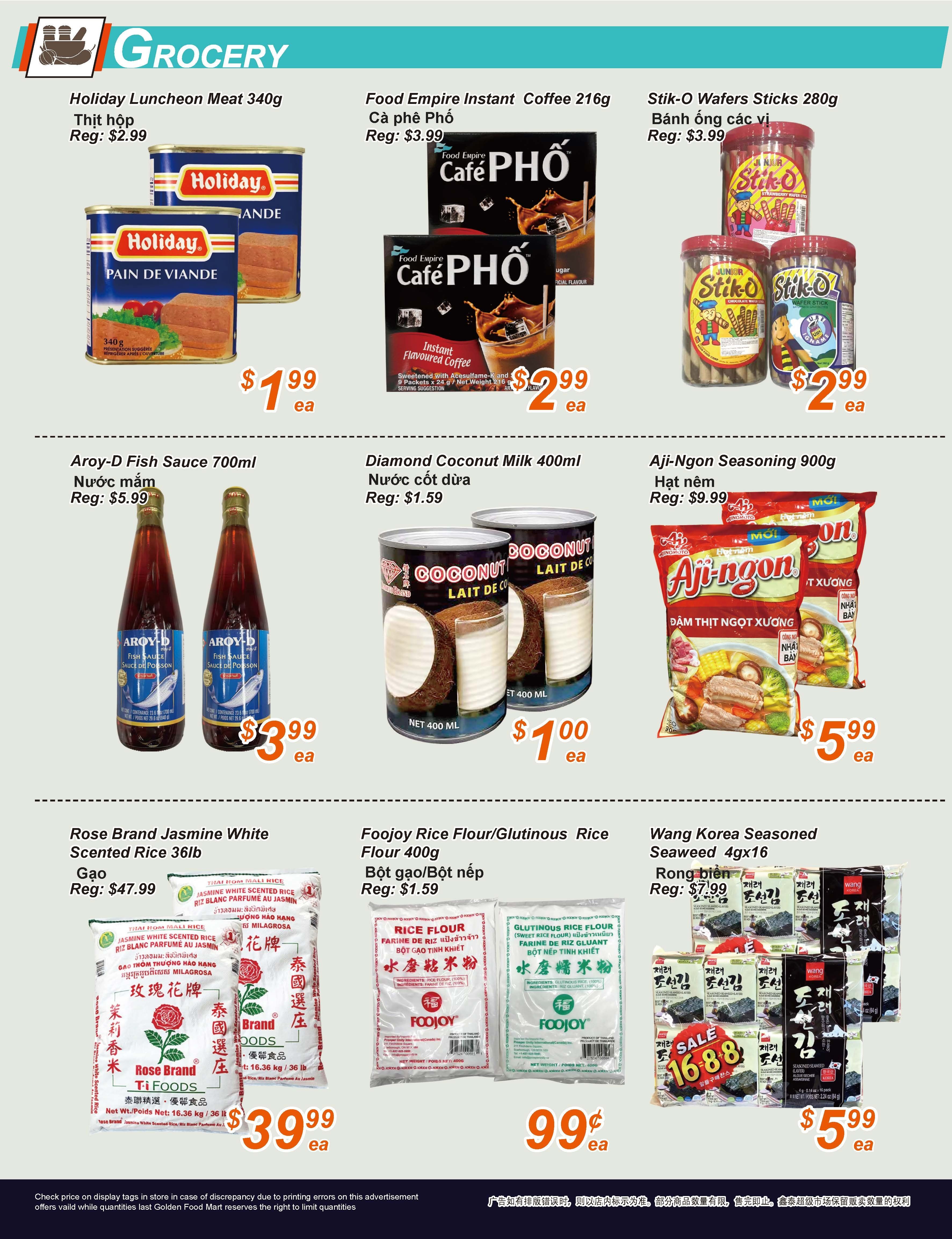 Golden Fresh Market Flyer August 7 to 13