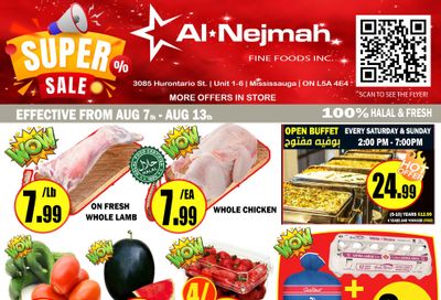Alnejmah Fine Foods Inc. Flyer August 7 to 13