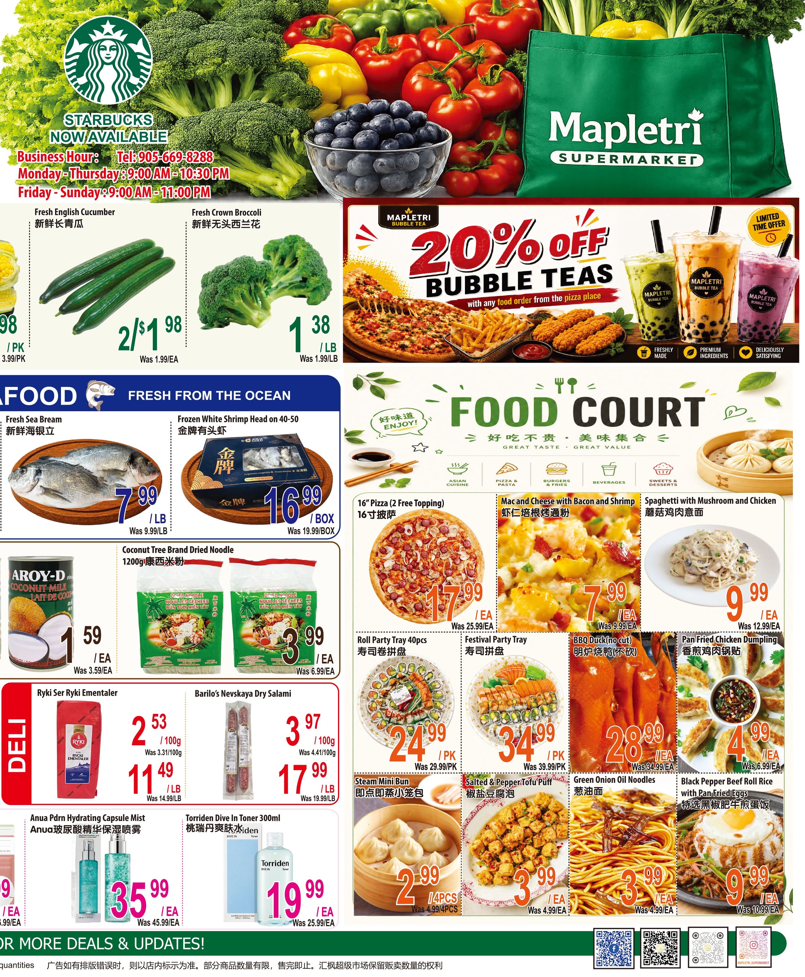 Mapletri Supermarket Flyer August 7 to 13