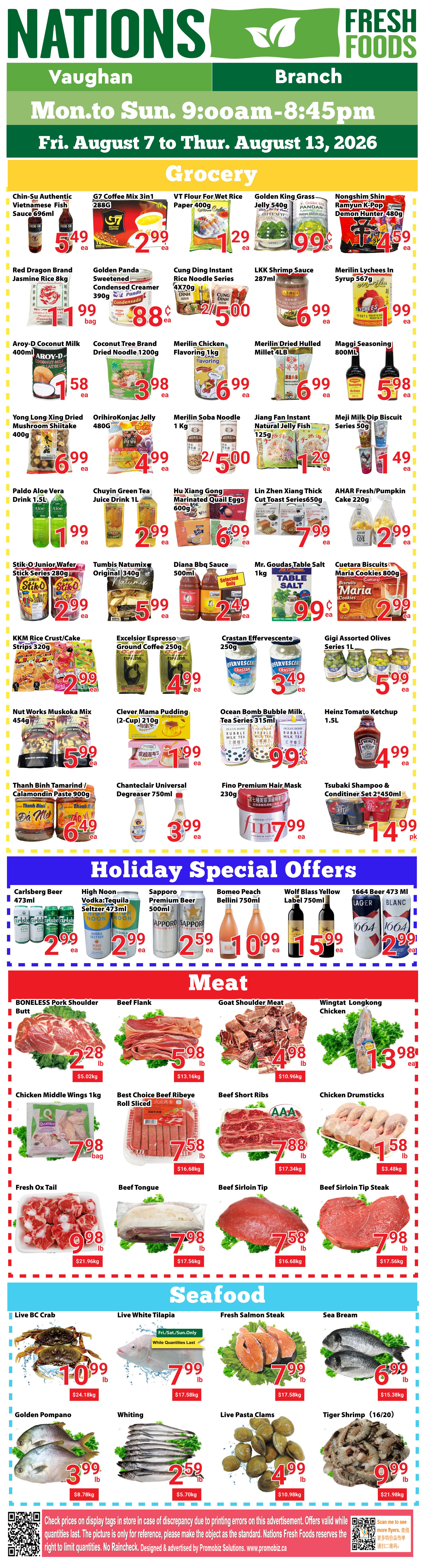 Nations Fresh Foods (Vaughan) Flyer August 7 to 13