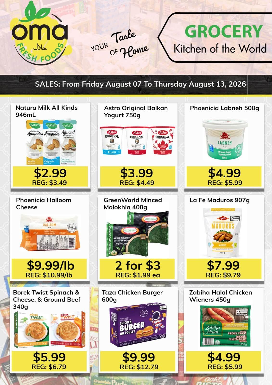 Oma Fresh Foods Flyer August 7 to 13