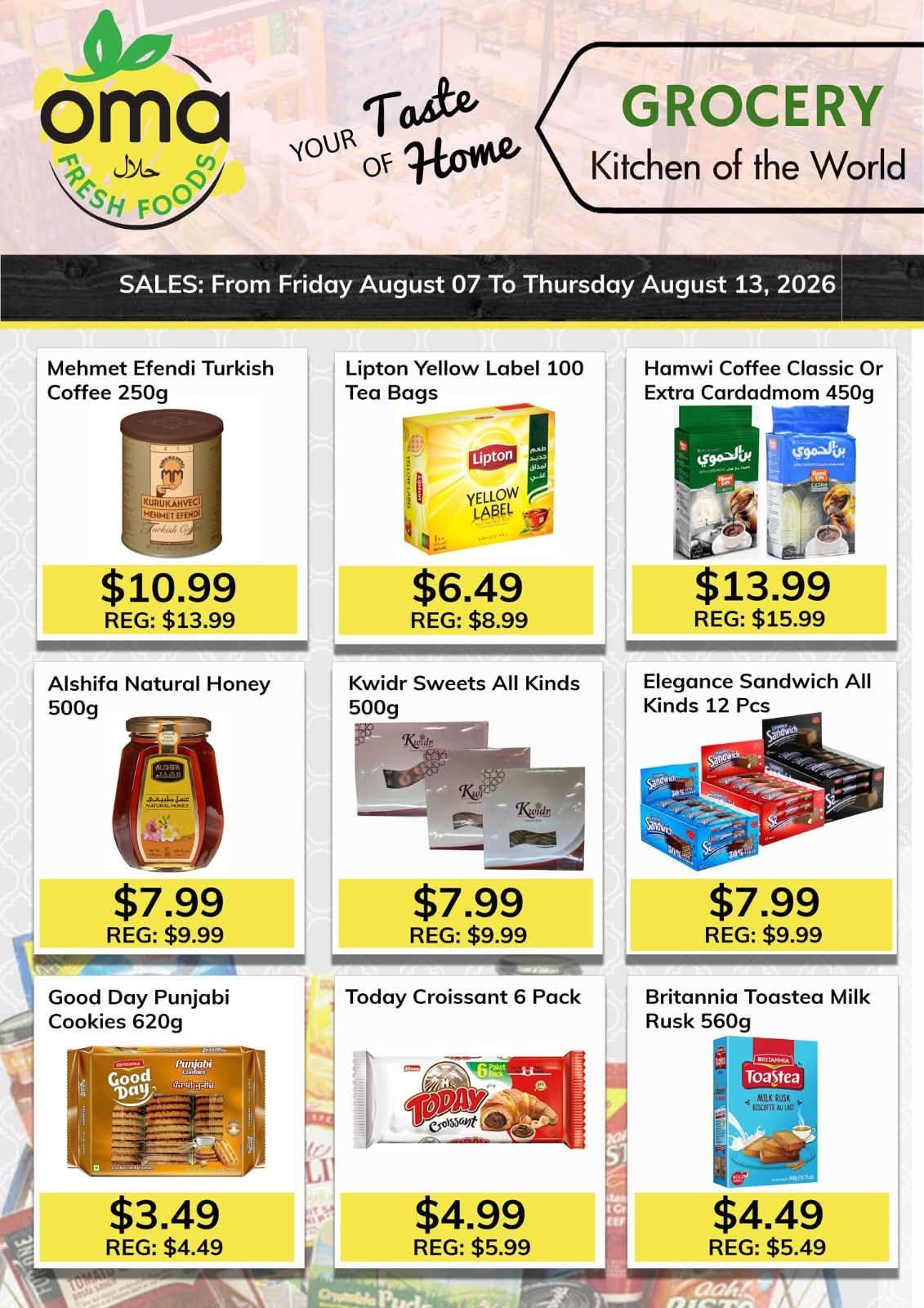 Oma Fresh Foods Flyer August 7 to 13