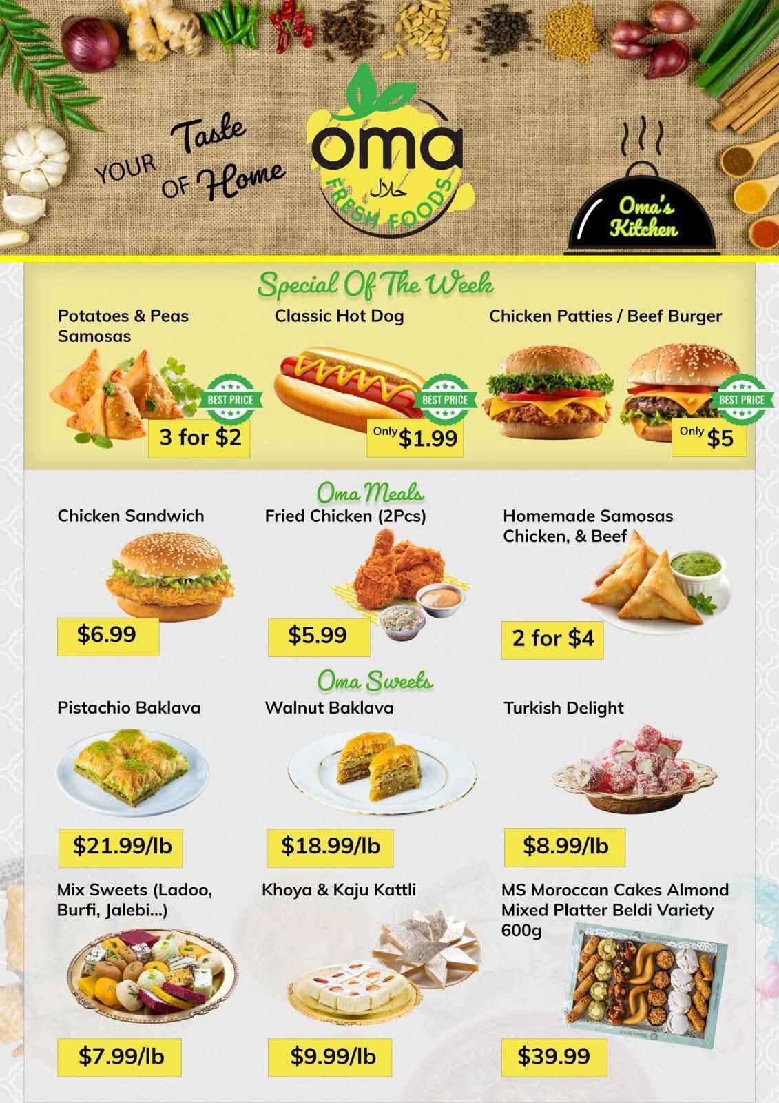 Oma Fresh Foods Flyer August 7 to 13
