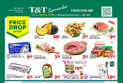 T&T Supermarket (London & Waterloo) Flyer August 7 to 13