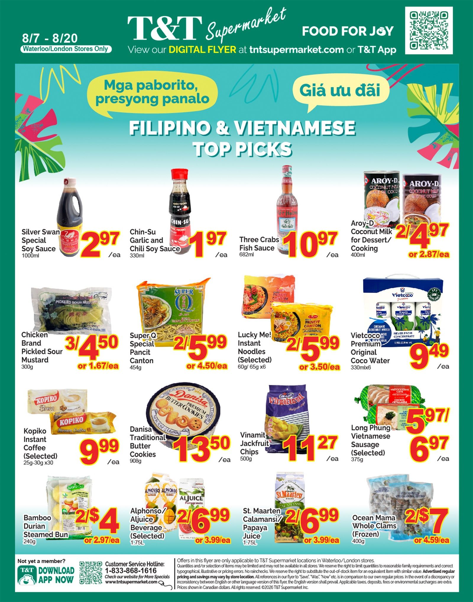 T&T Supermarket (London & Waterloo) Flyer August 7 to 13