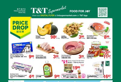 T&T Supermarket (Ottawa & Kanata) Flyer August 7 to 13