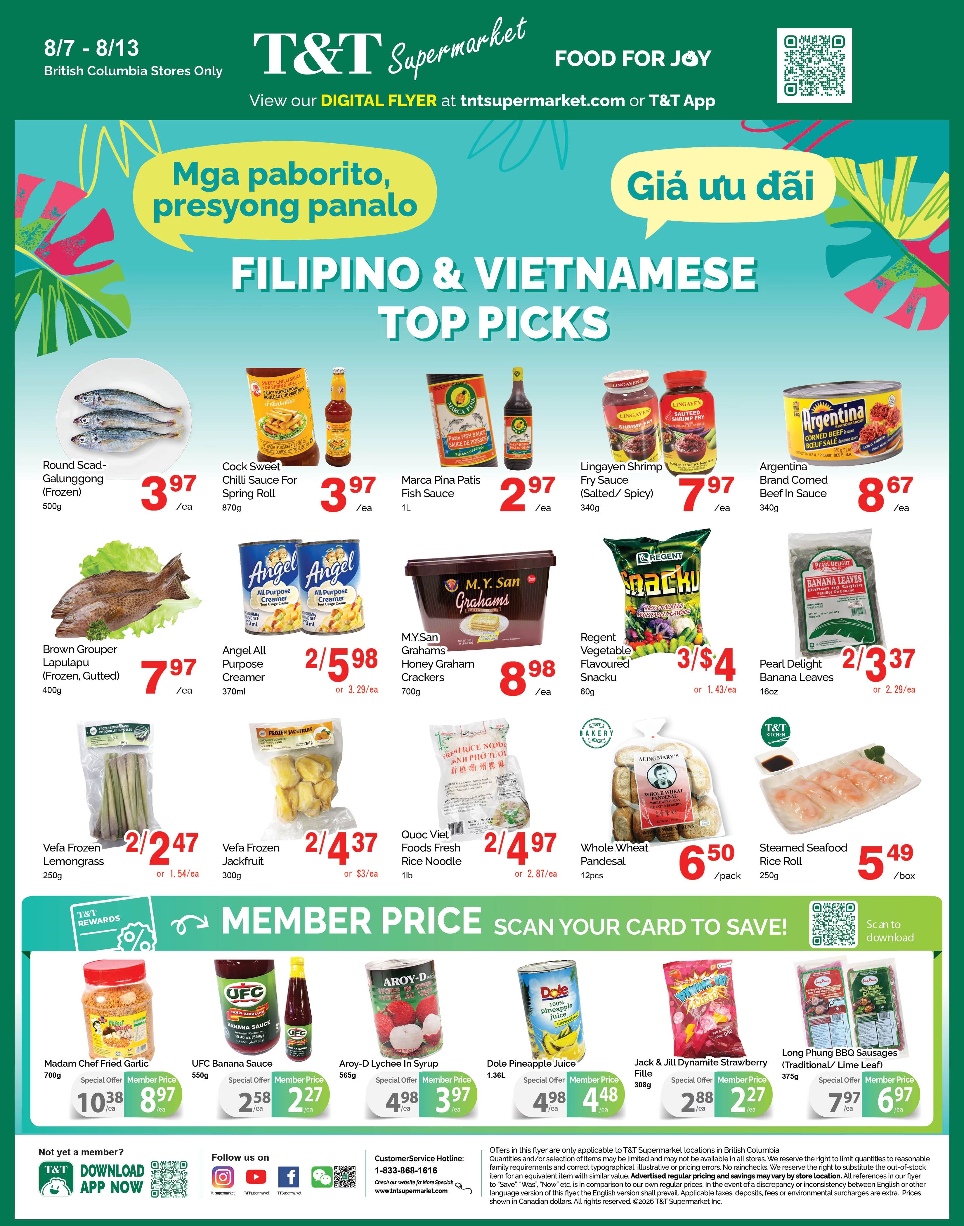 T&T Supermarket (BC) Flyer August 7 to 13