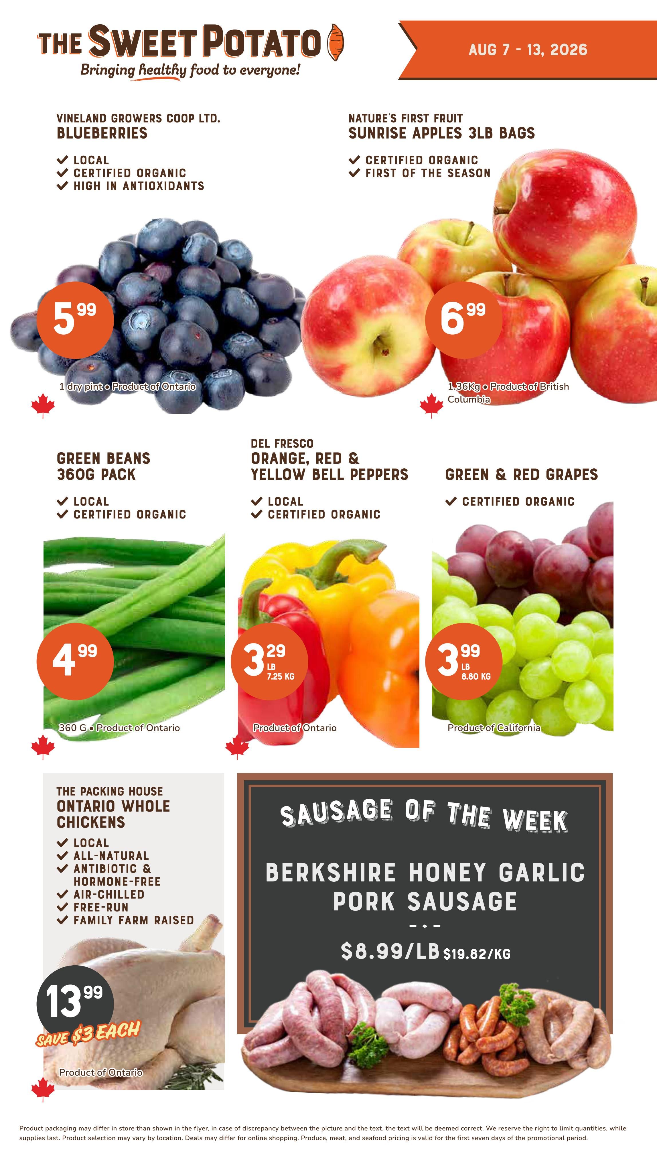 The Sweet Potato Flyer August 7 to 13