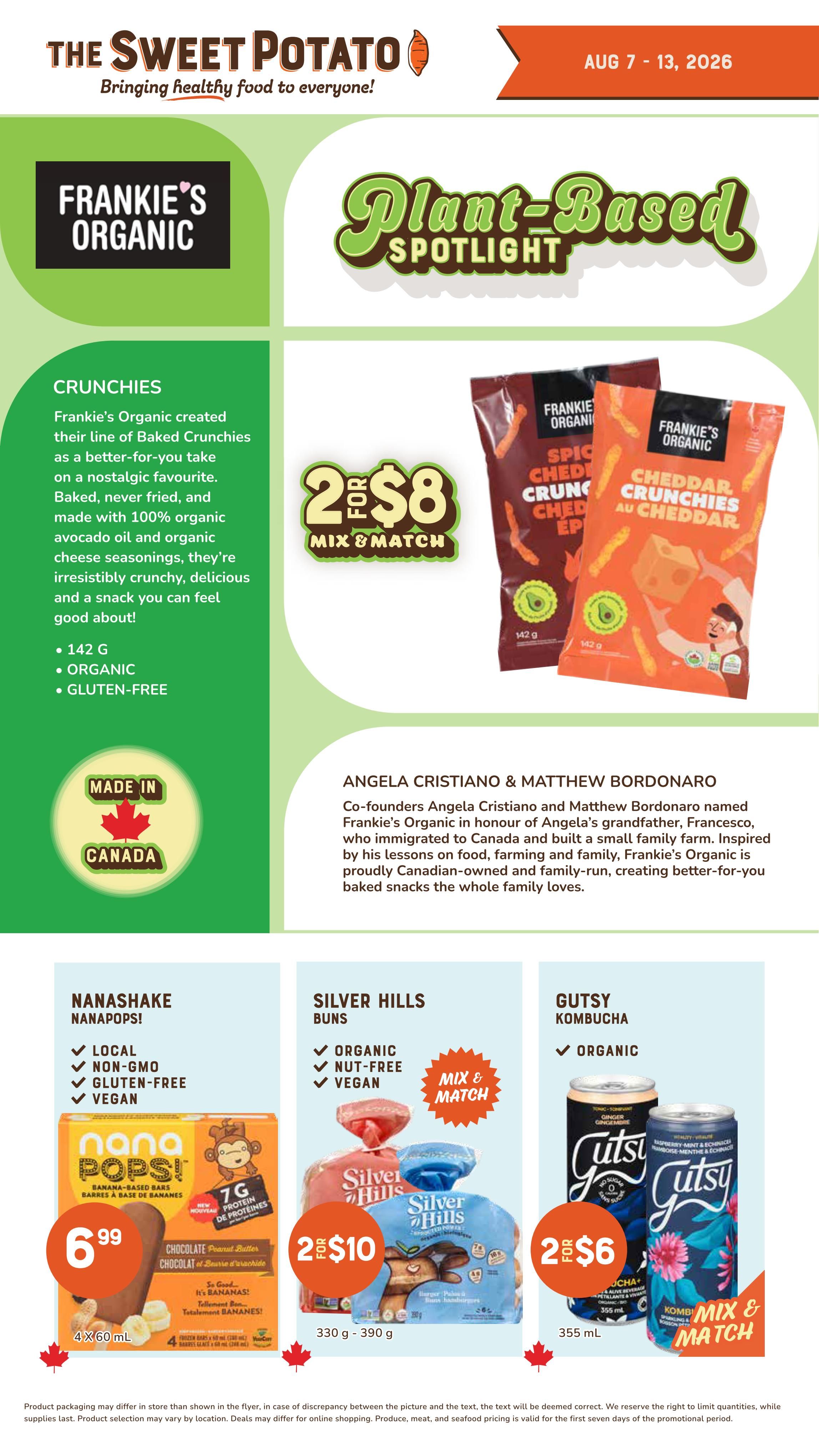 The Sweet Potato Flyer August 7 to 13