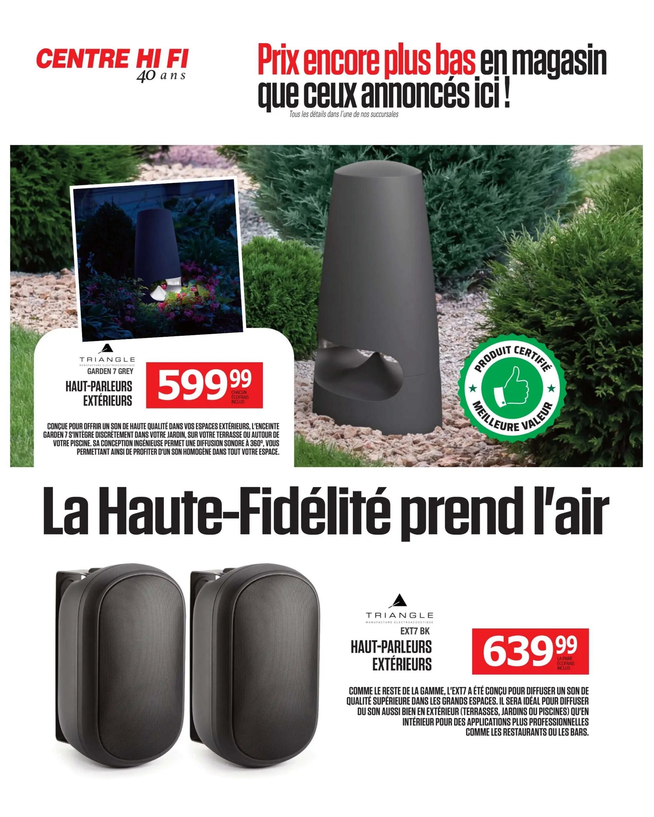Centre Hi-Fi Flyer August 7 to 13