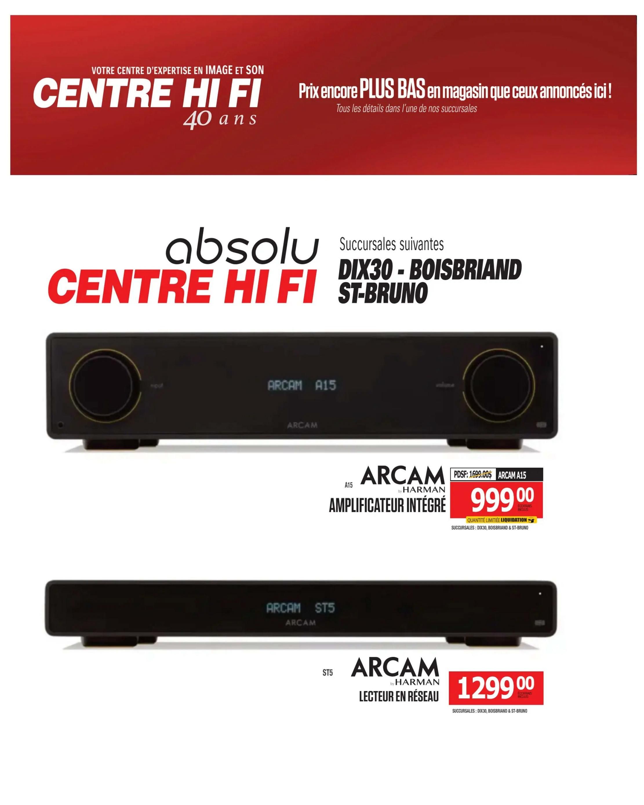 Centre Hi-Fi Flyer August 7 to 13
