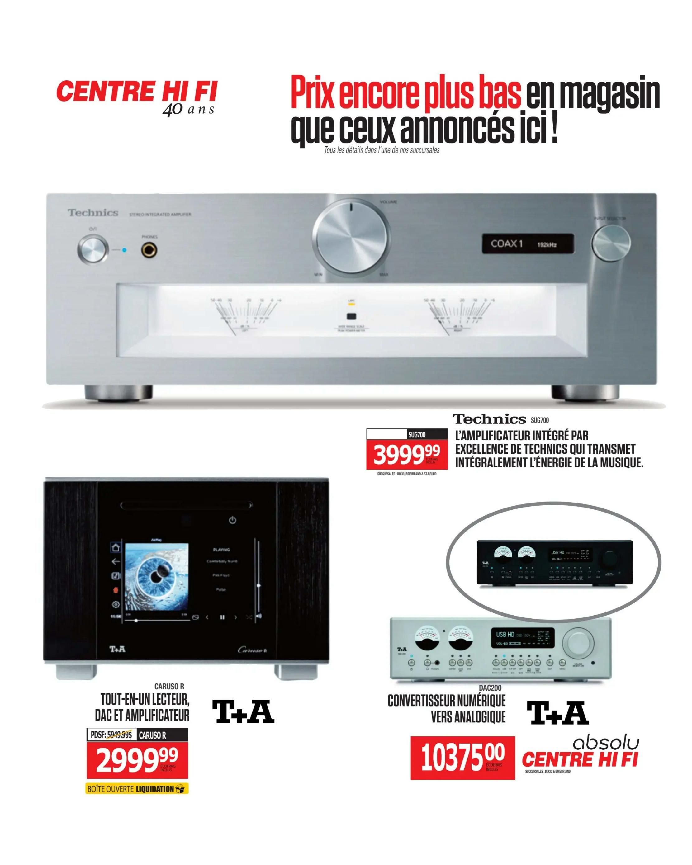 Centre Hi-Fi Flyer August 7 to 13