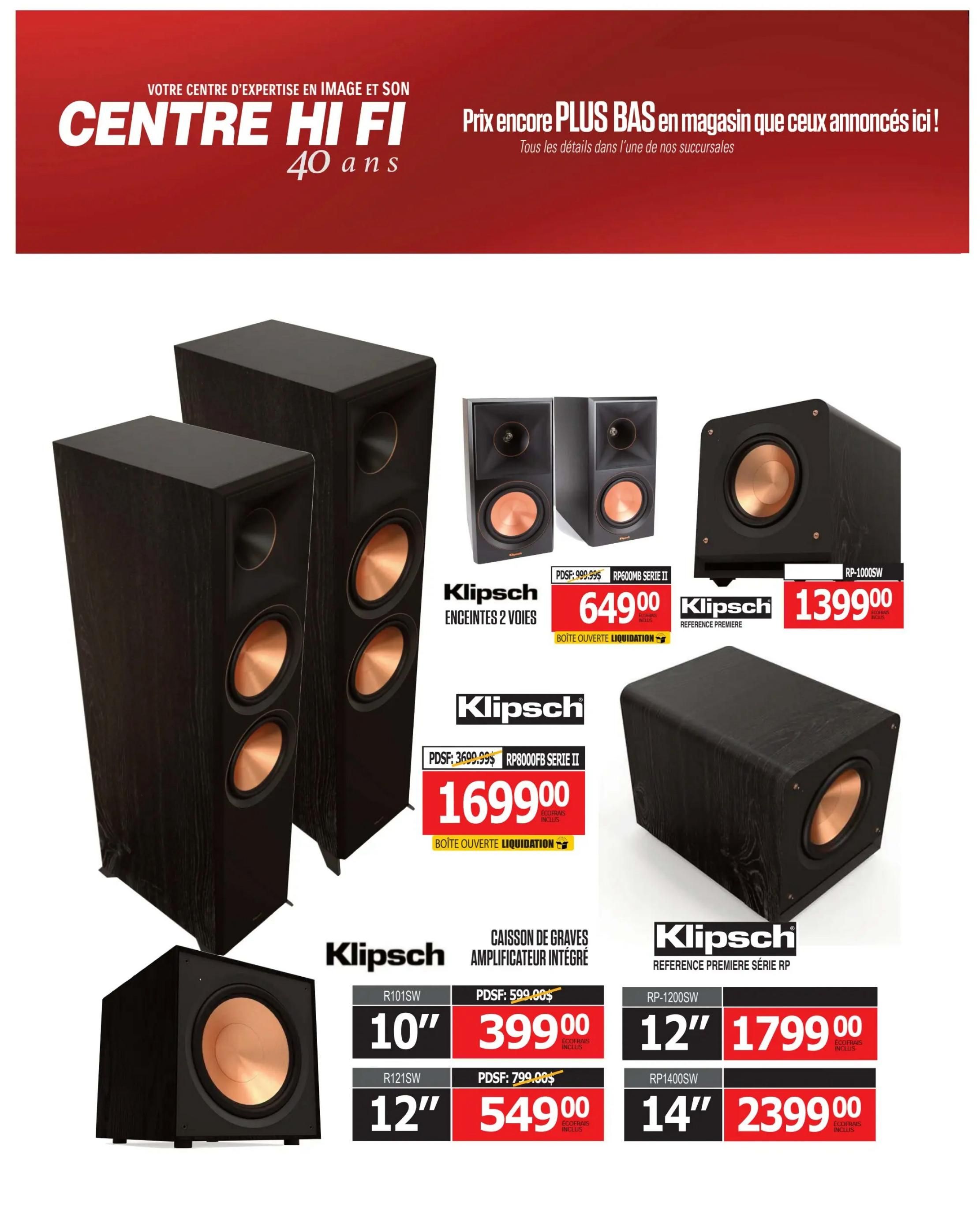 Centre Hi-Fi Flyer August 7 to 13