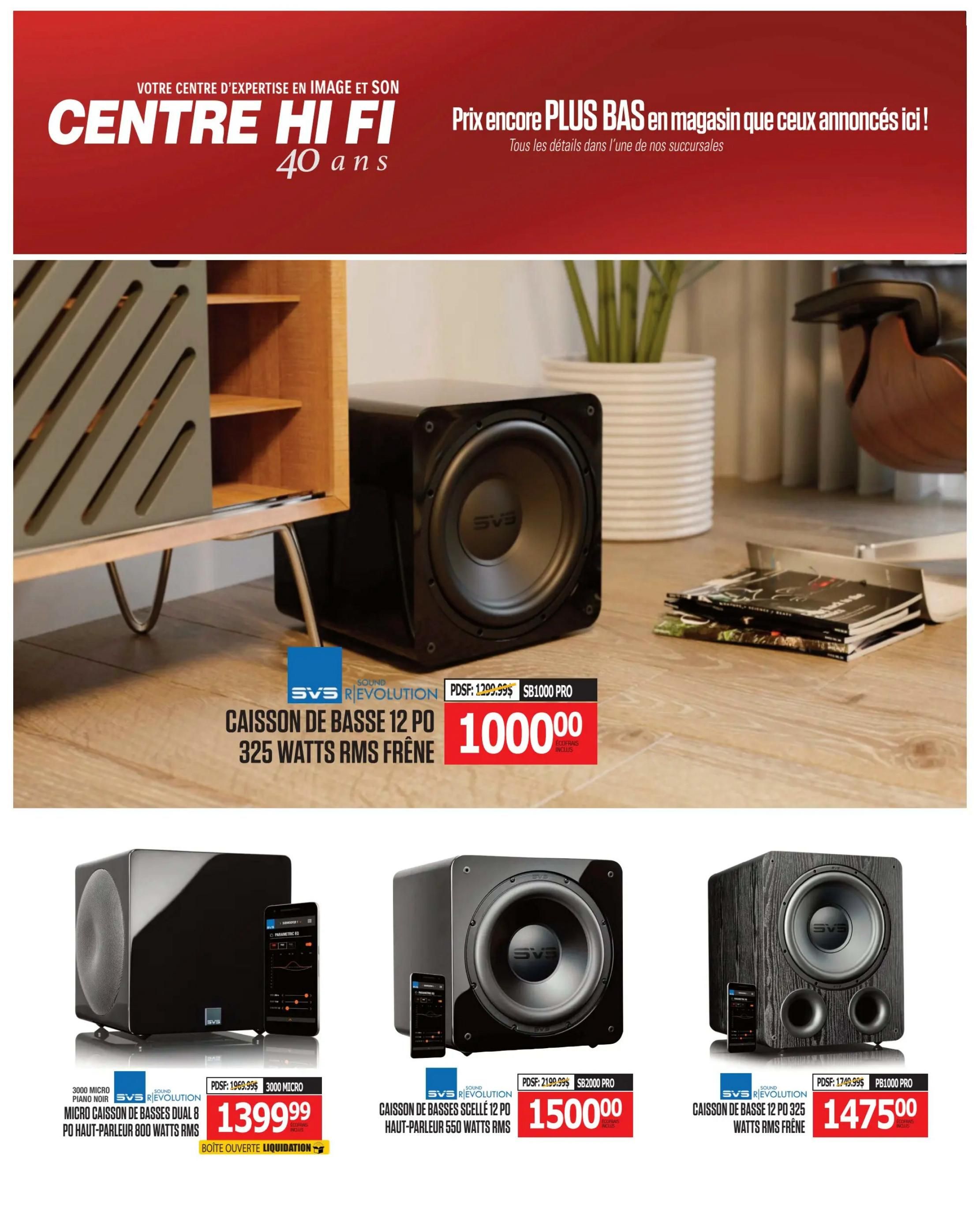 Centre Hi-Fi Flyer August 7 to 13