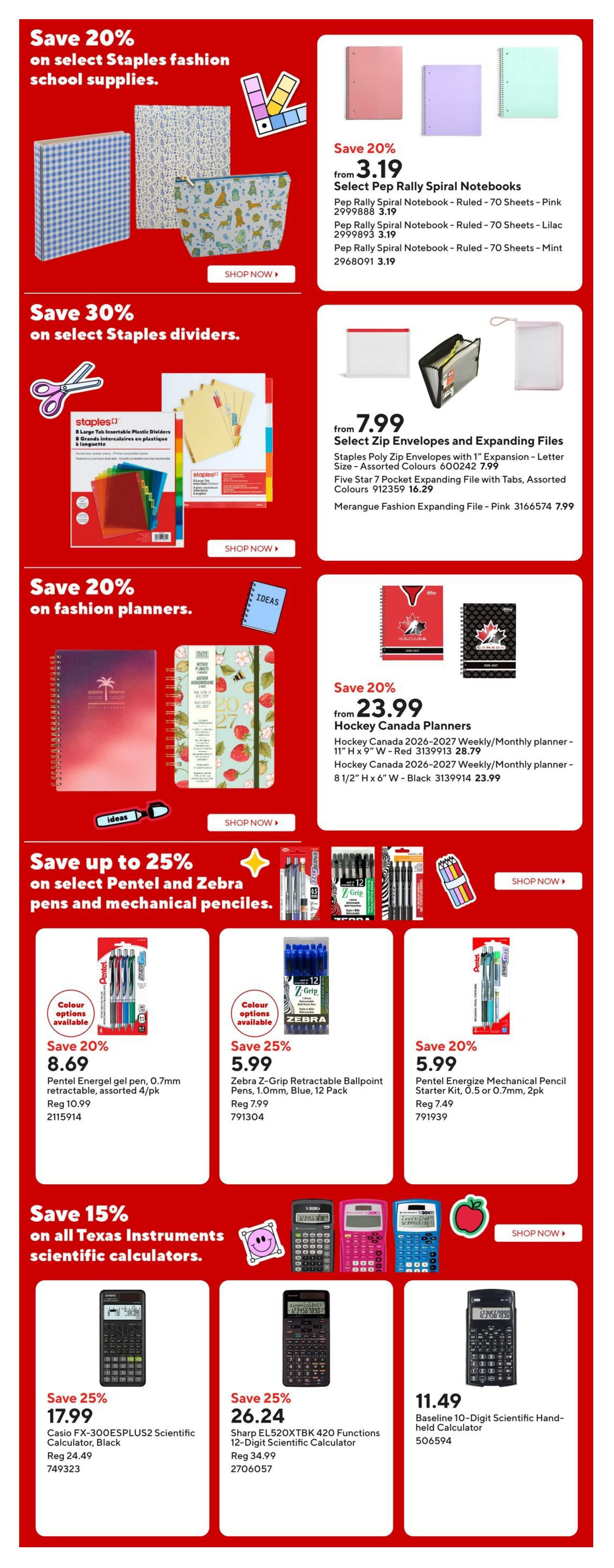 Staples Flyer August 7 to 13
