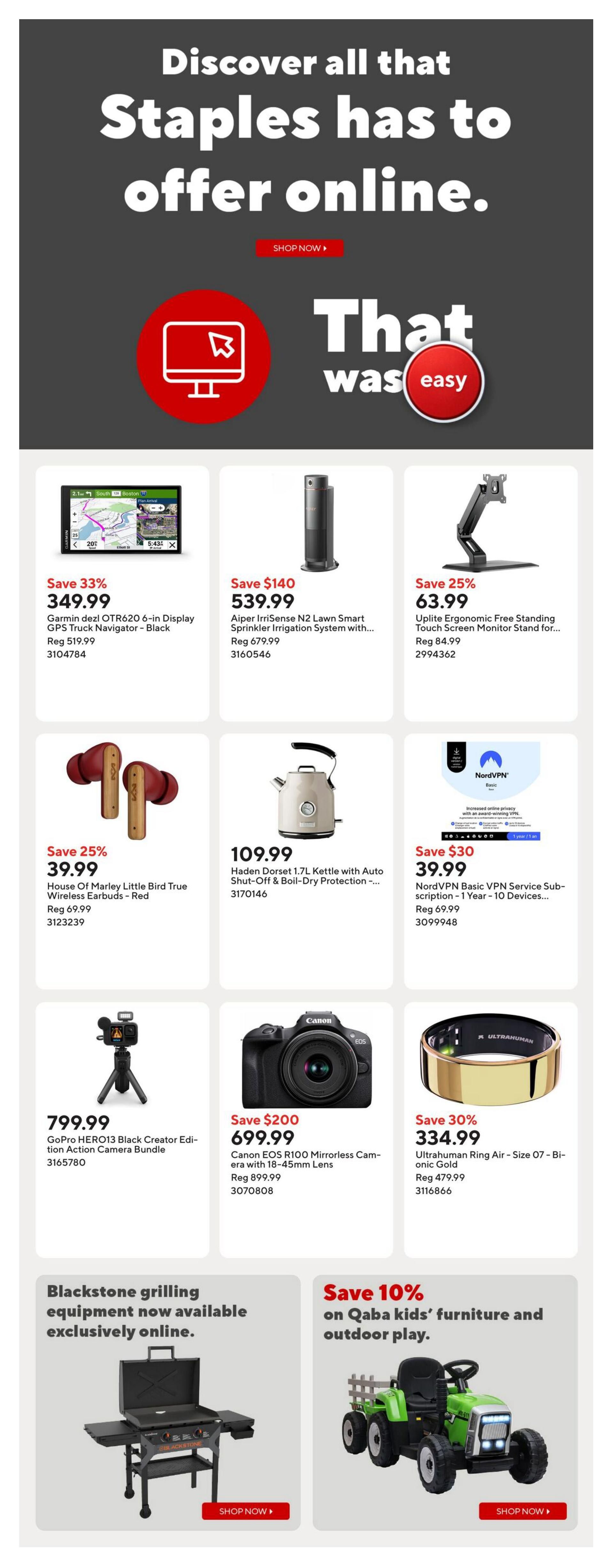 Staples Flyer August 7 to 13