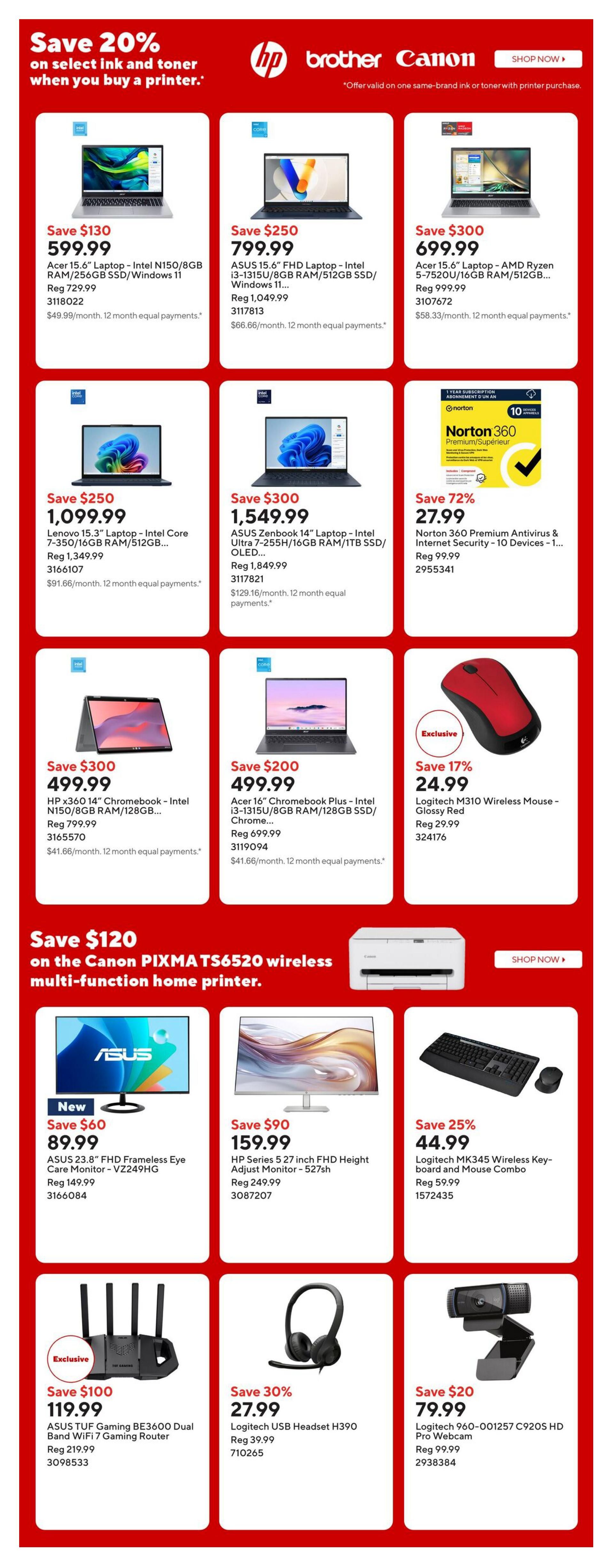 Staples Flyer August 7 to 13