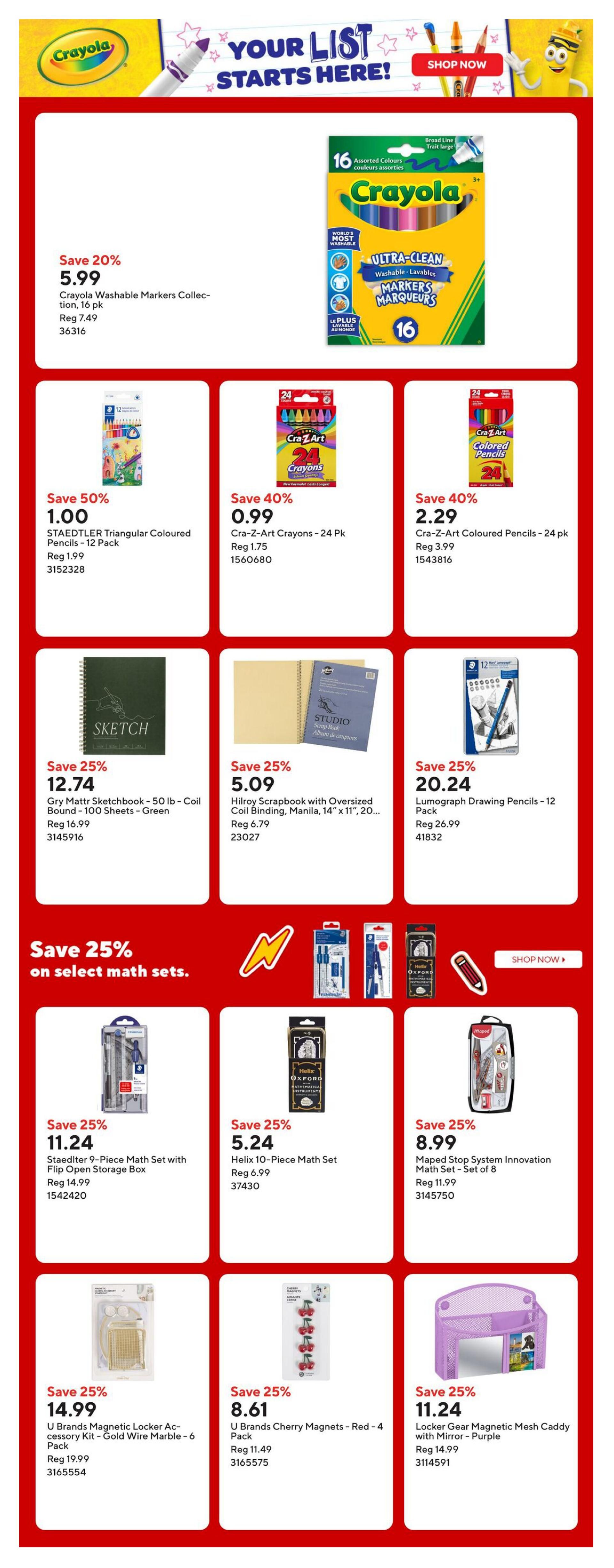 Staples Flyer August 7 to 13