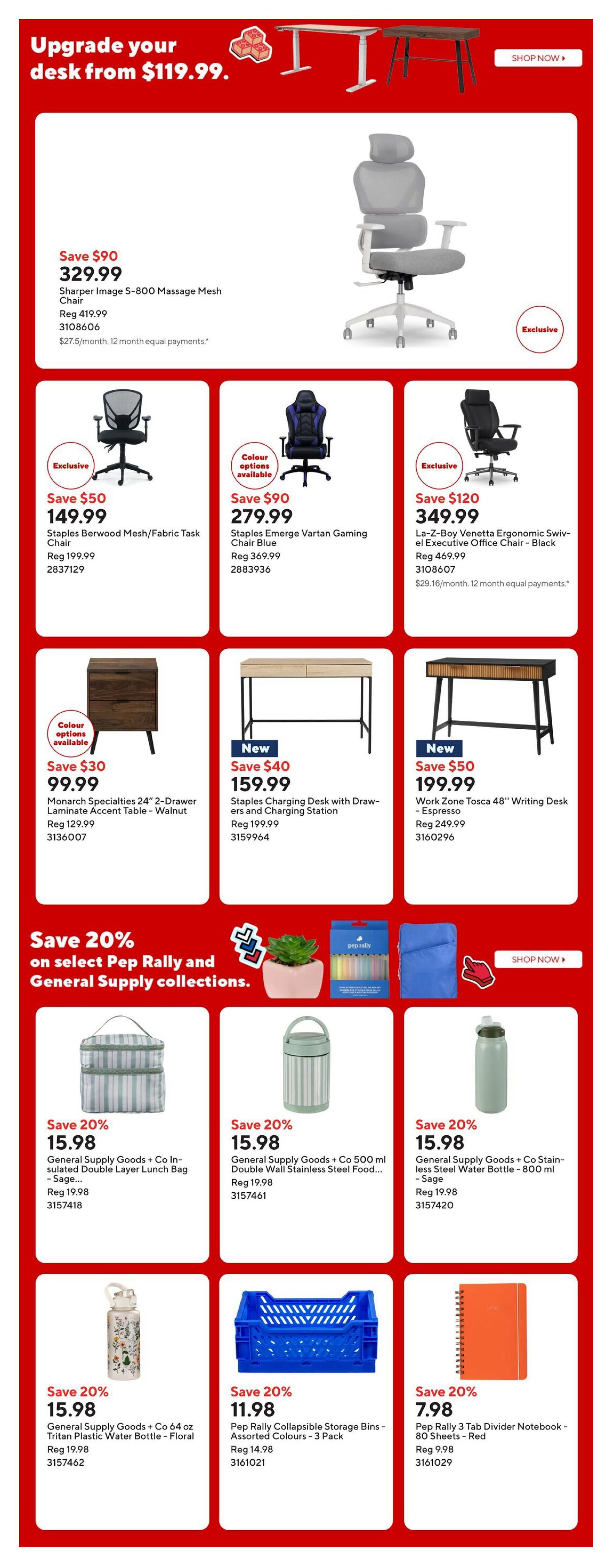 Staples Flyer August 7 to 13