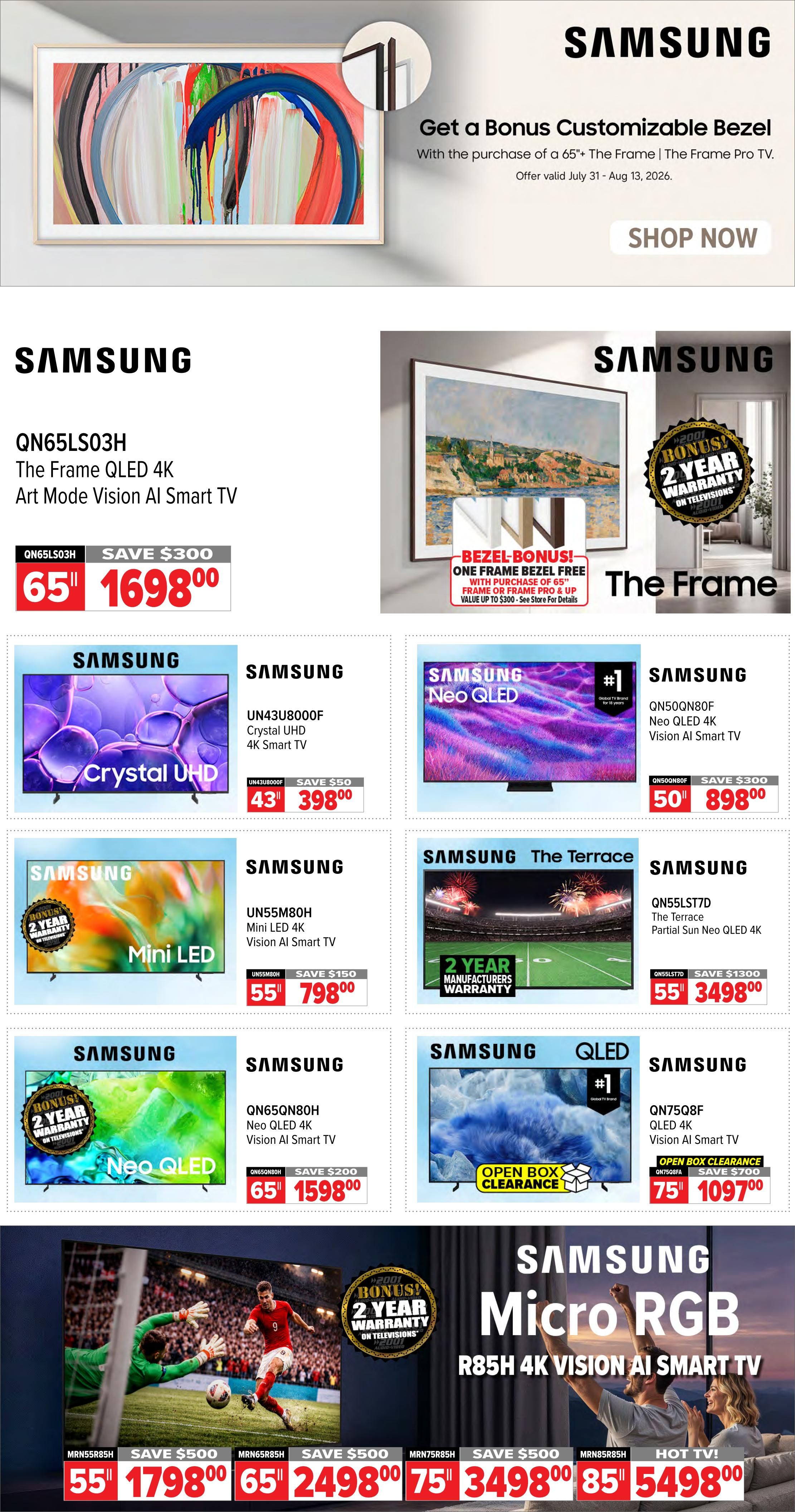 2001 Audio Video Flyer August 7 to 13