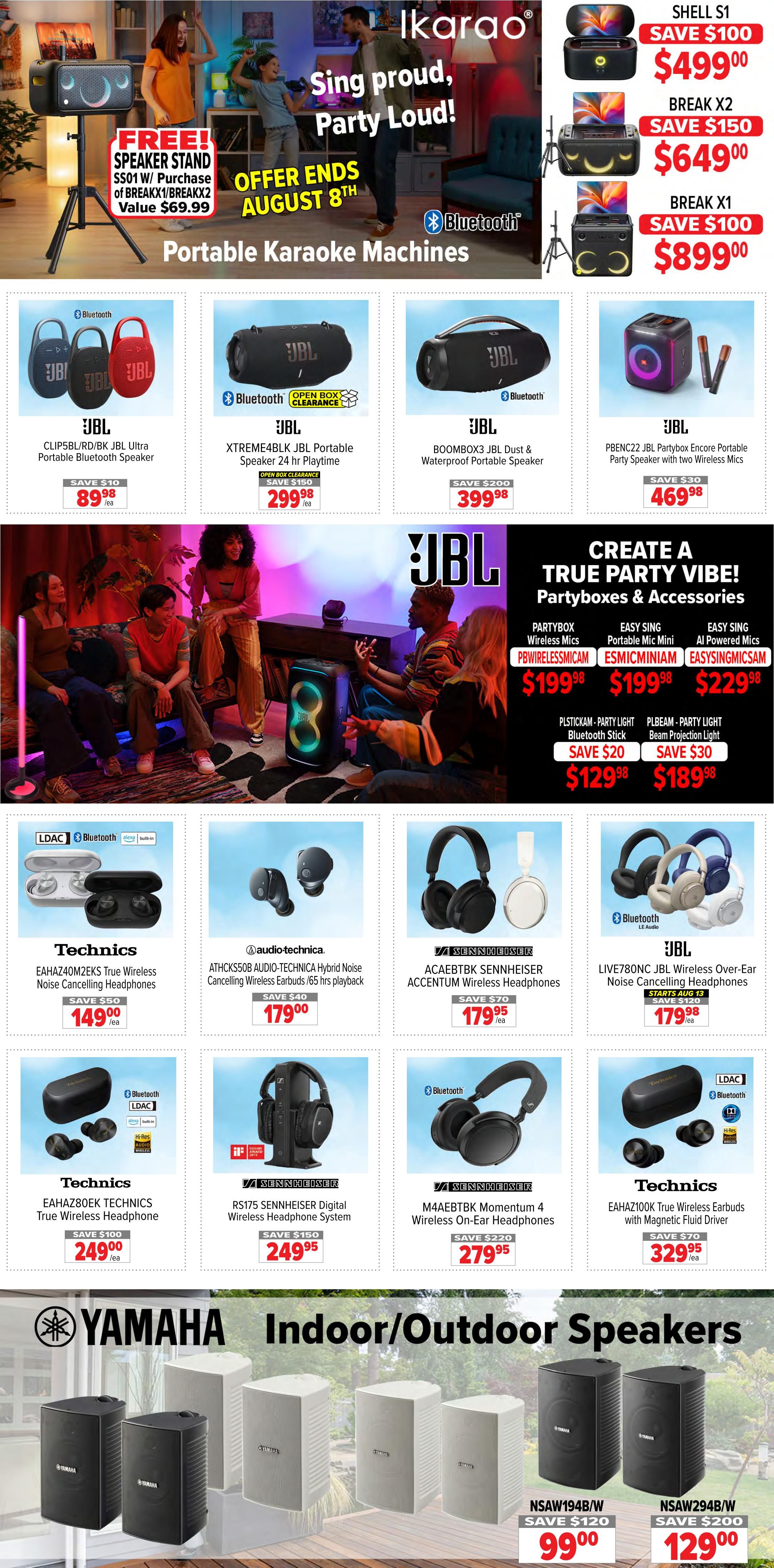 2001 Audio Video Flyer August 7 to 13