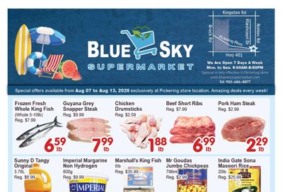 Blue Sky Supermarket (Pickering) Flyer August 7 to 13