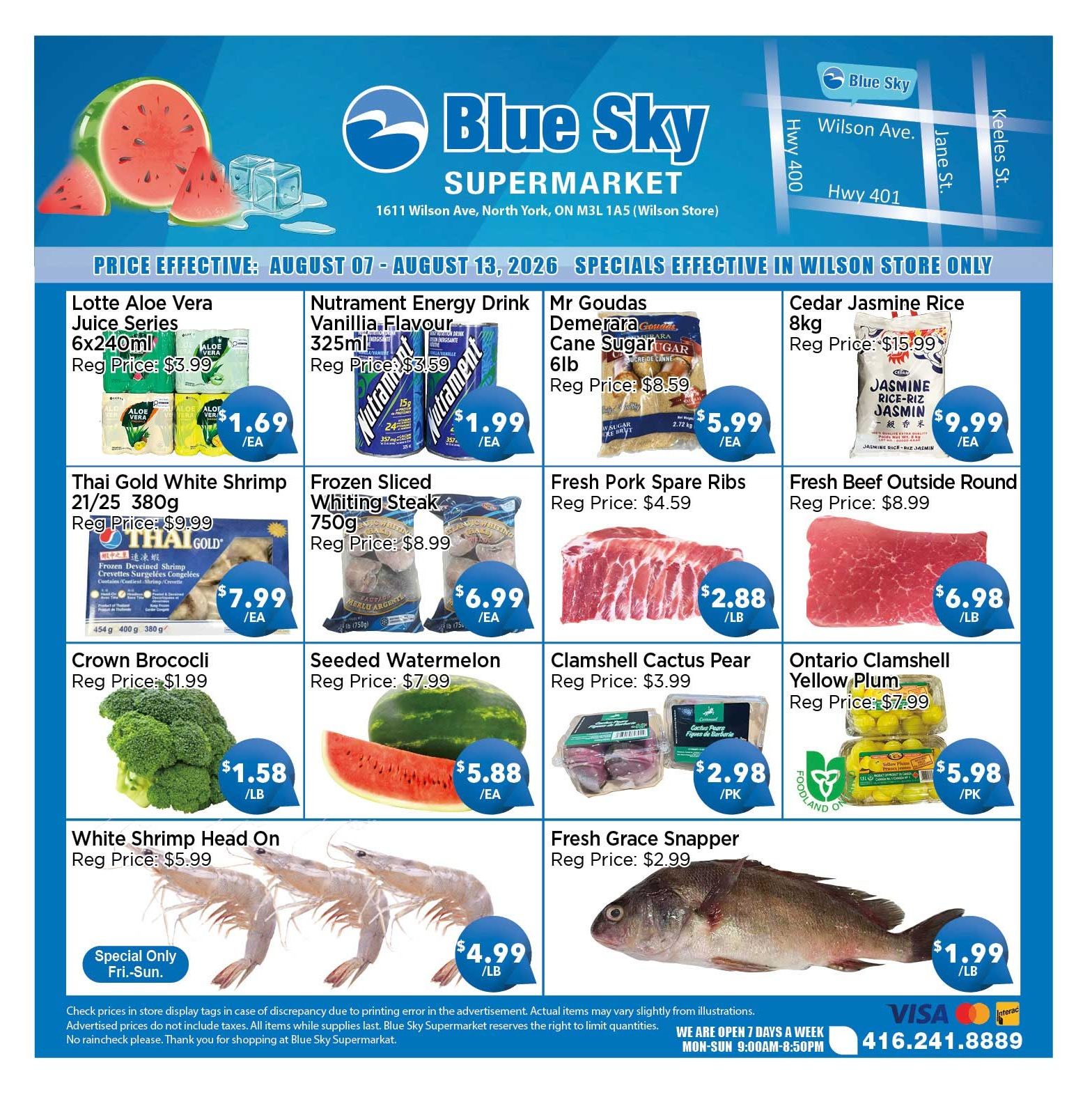 Blue Sky Supermarket (North York) Flyer August 7 to 13