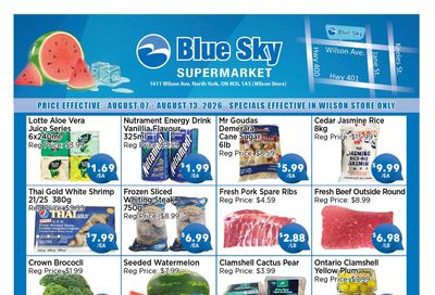 Blue Sky Supermarket (North York) Flyer August 7 to 13