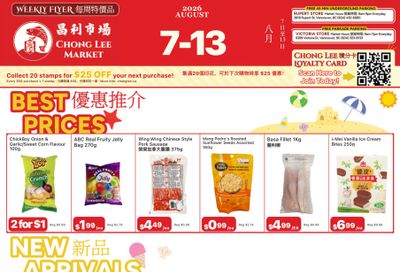 Chong Lee Market Flyer August 7 to 13