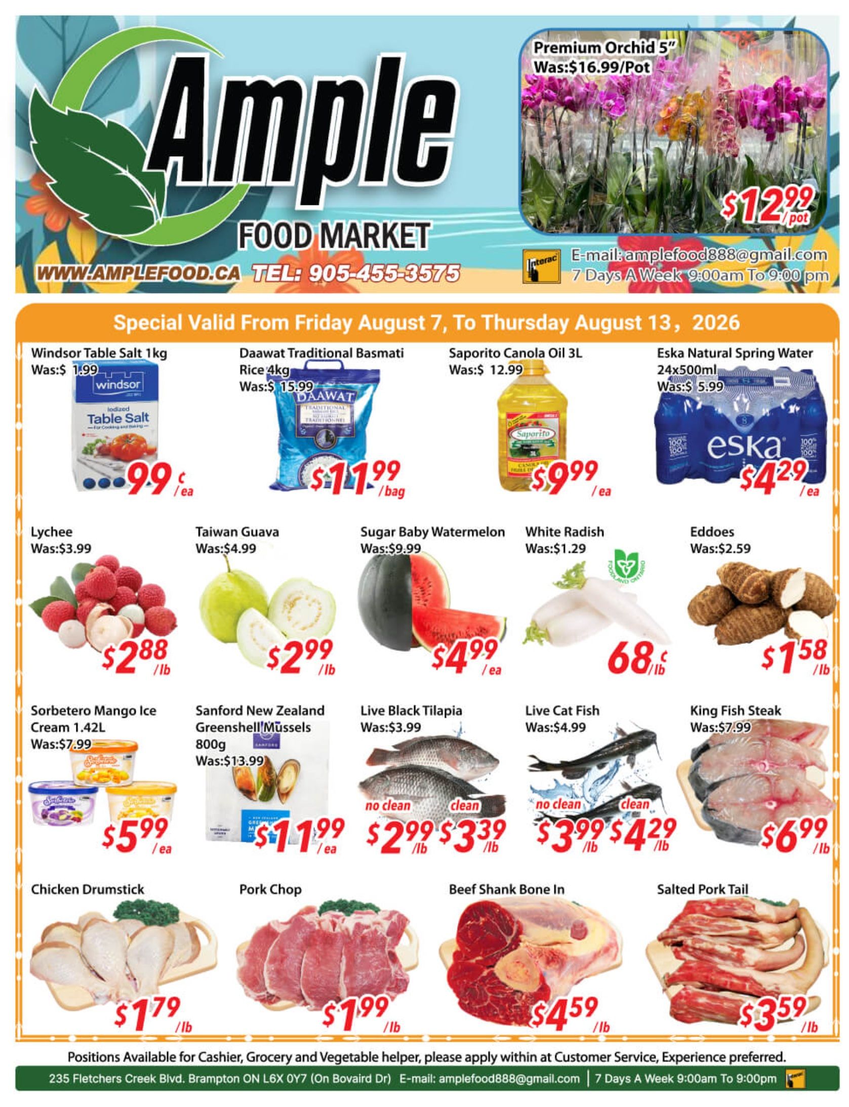 Ample Food Market (Brampton) Flyer August 7 to 13