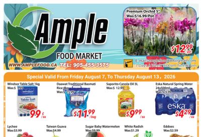 Ample Food Market (Brampton) Flyer August 7 to 13