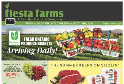 Fiesta Farms Flyer August 7 to 13