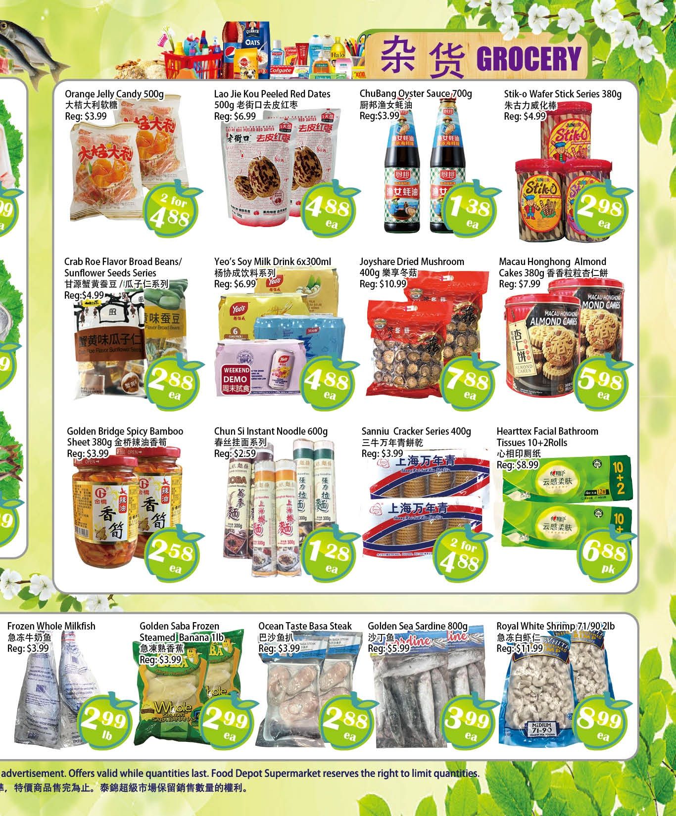 Food Depot Supermarket Flyer August 7 to 13