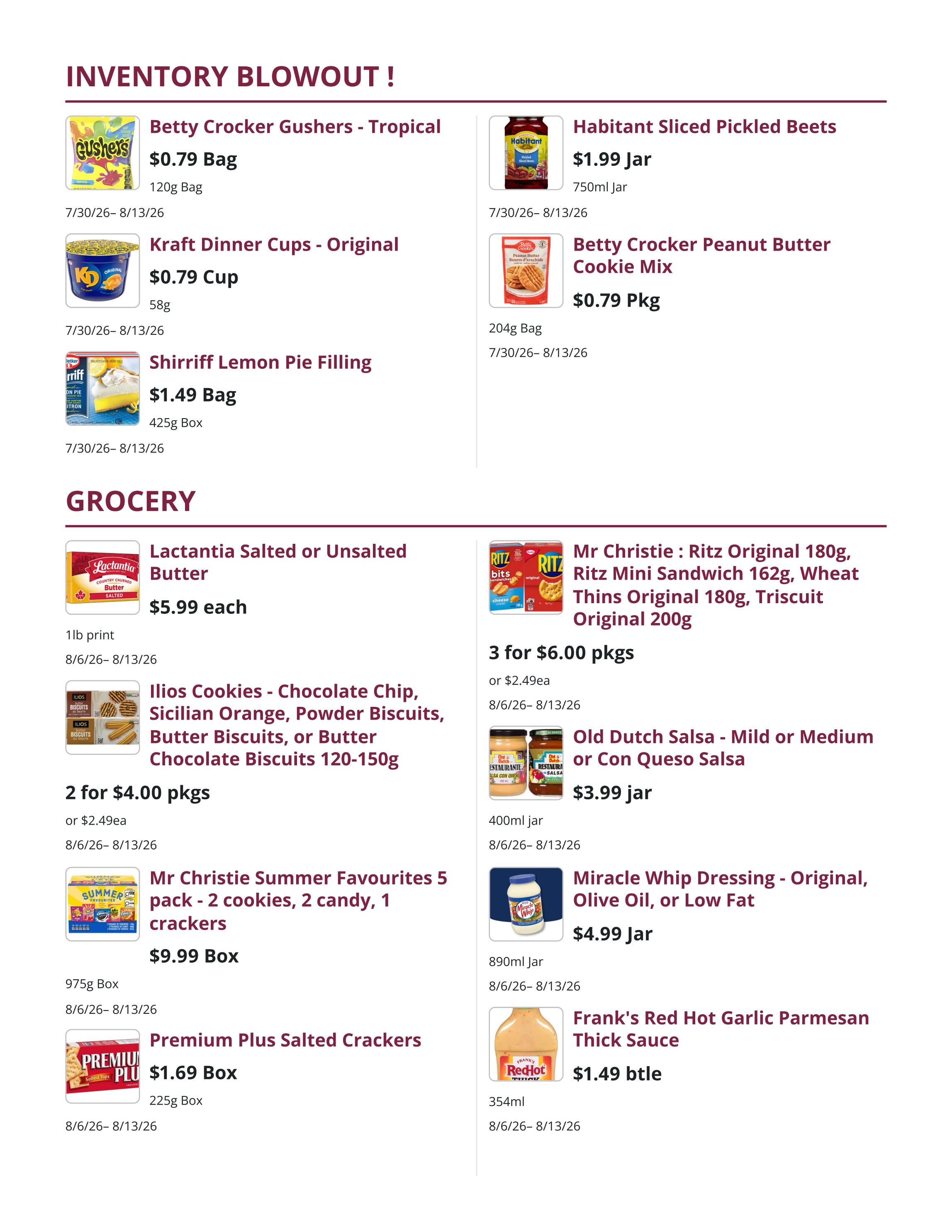 Mike Dean Local Grocer Flyer August 6 to 13