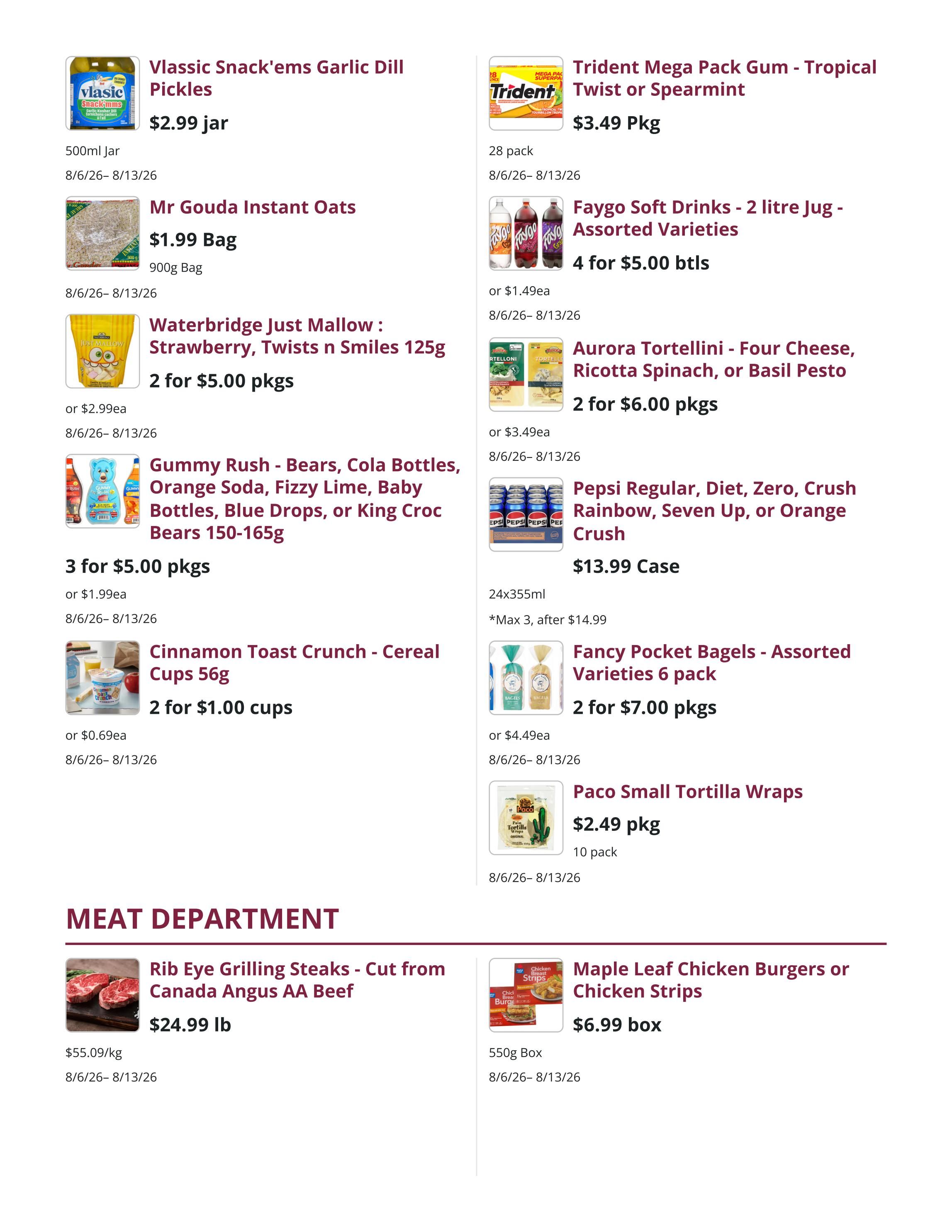 Mike Dean Local Grocer Flyer August 6 to 13
