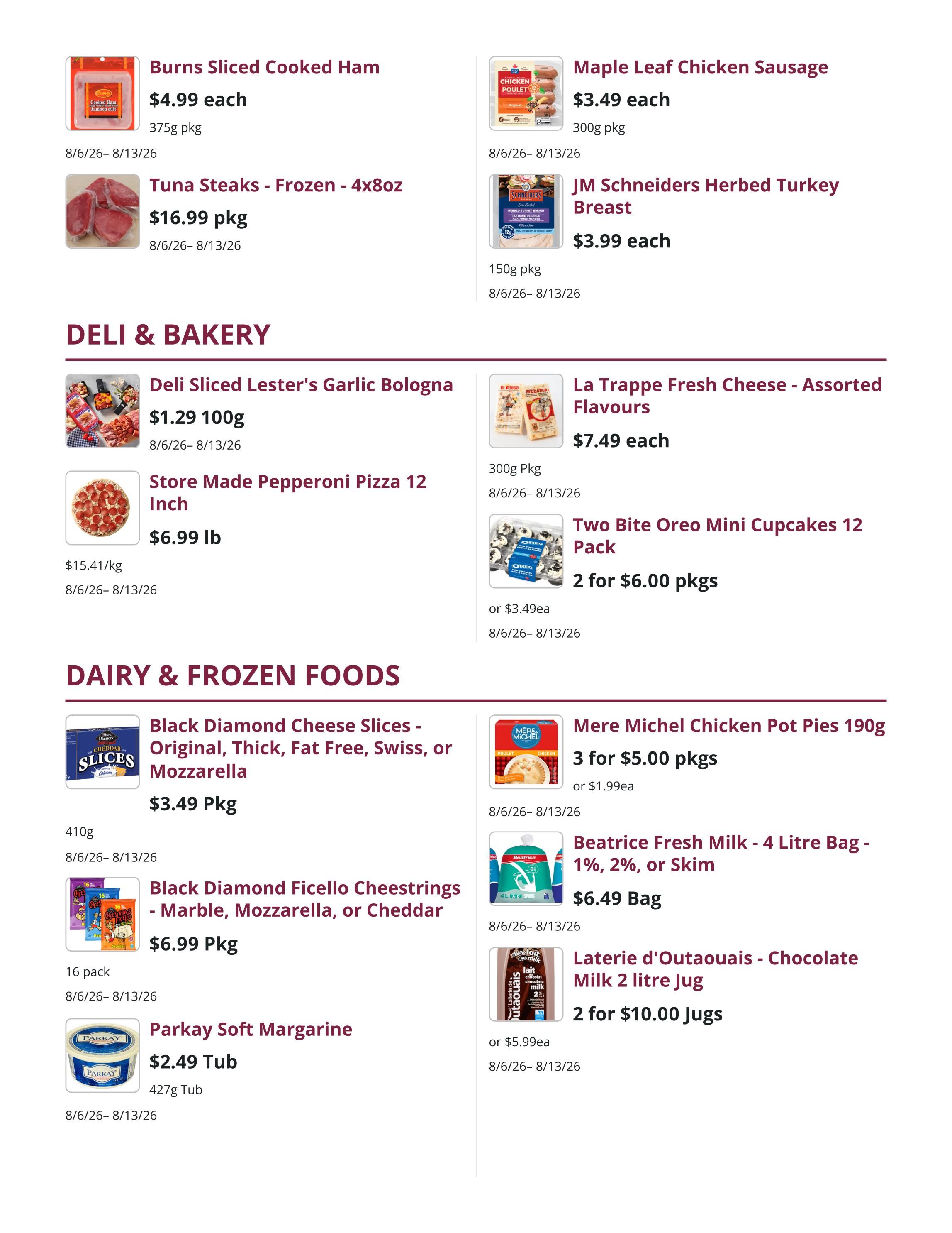Mike Dean Local Grocer Flyer August 6 to 13
