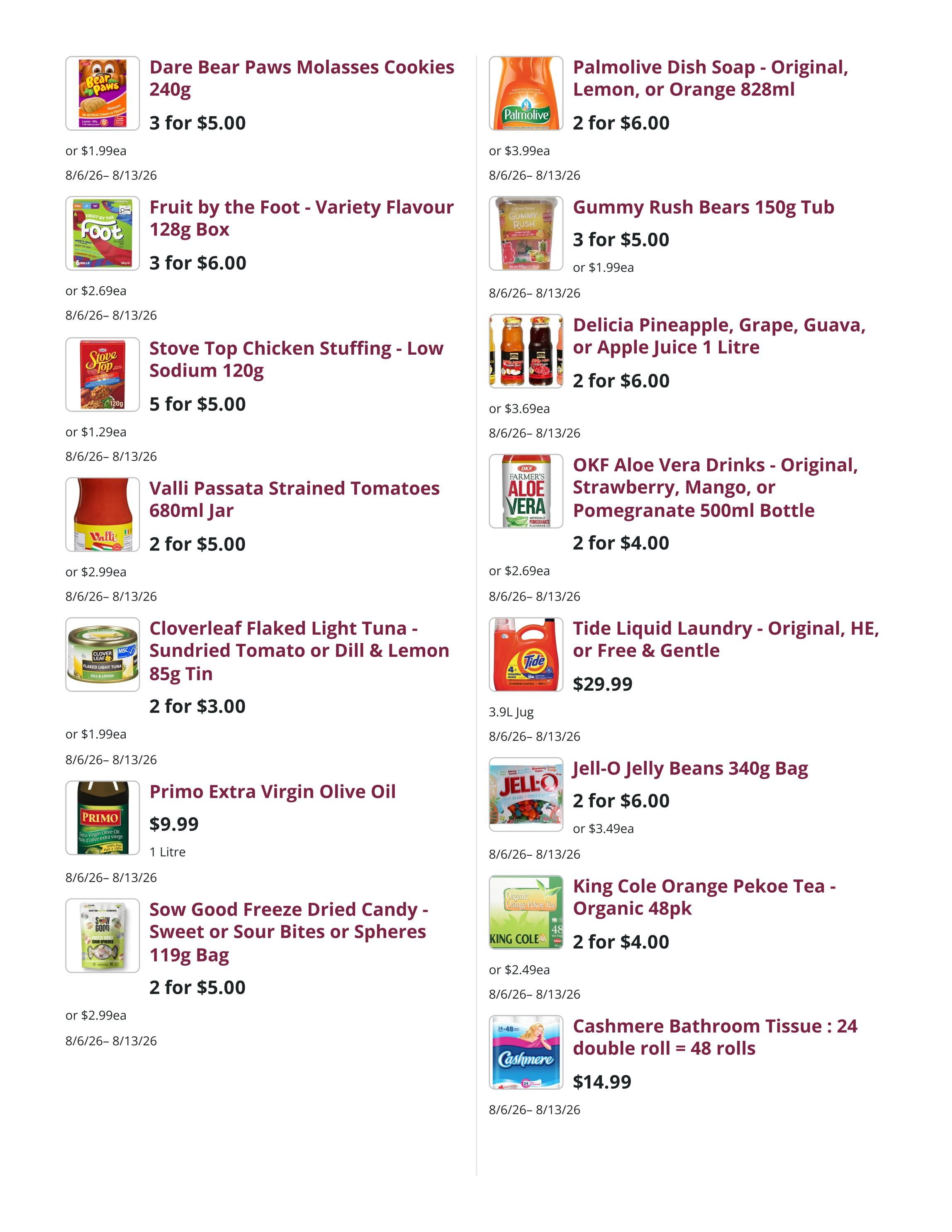 Mike Dean Local Grocer Flyer August 6 to 13