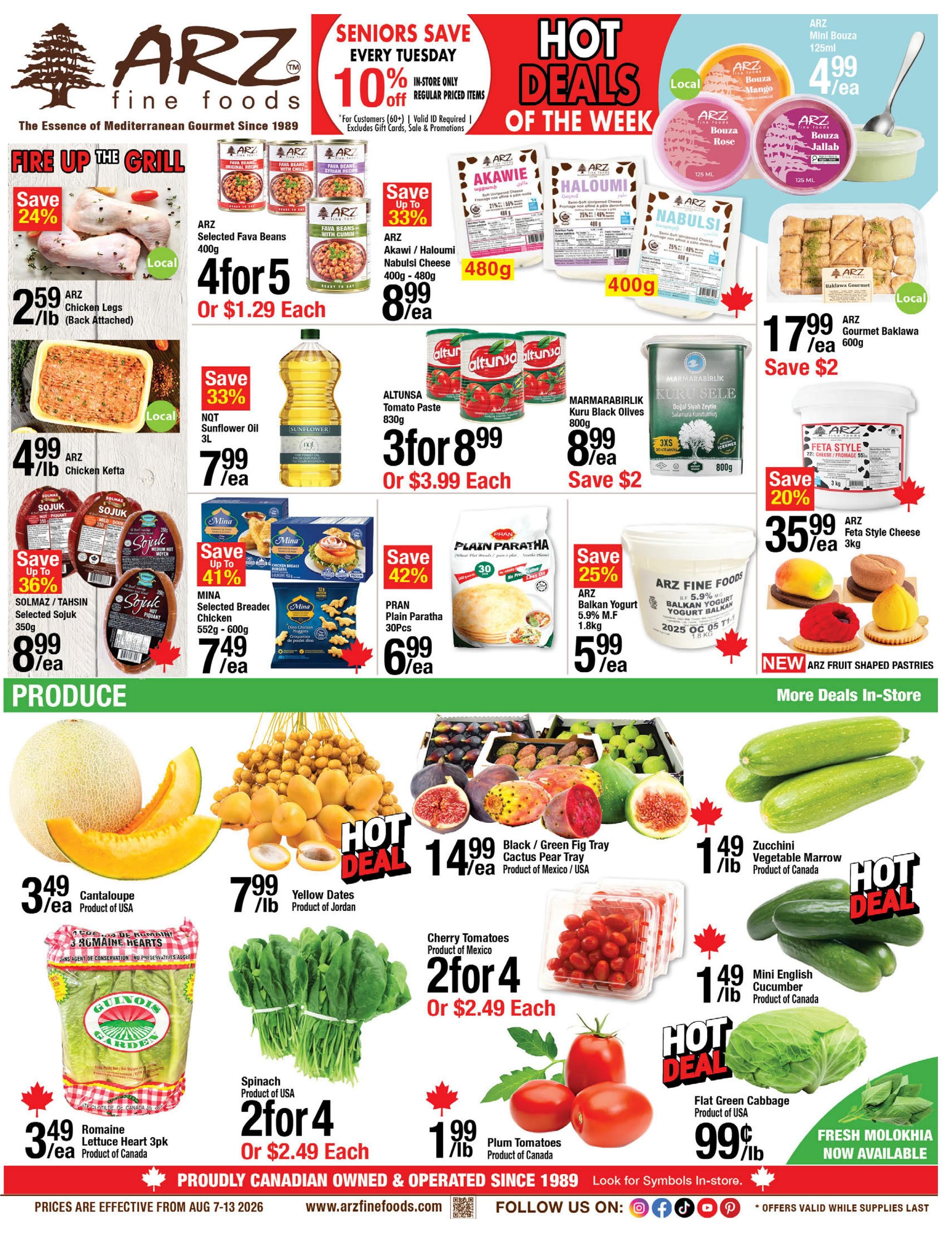 Arz Fine Foods Flyer August 7 to 13