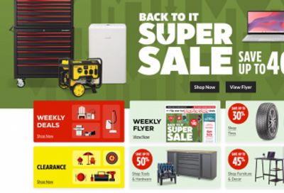 Canadian Tire Back to School Super Sale, Weekly Deals & More: Save up to 50%