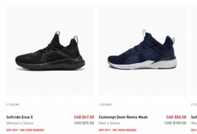 Puma Canada Back to School Sale: Save 50% off Select Styles and $15 Backpacks when you Spend $100 + More Deals