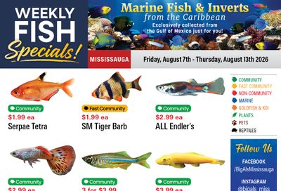 Big Al's (Mississauga) Weekly Specials August 7 to 13