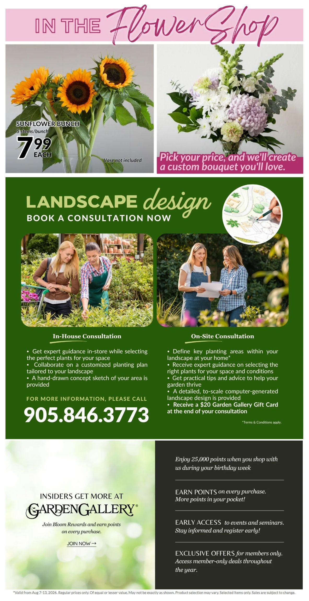 Lakeside Garden Gallery Flyer August 7 to 13