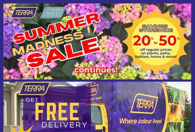 Terra Greenhouses Flyer August 7 to 13