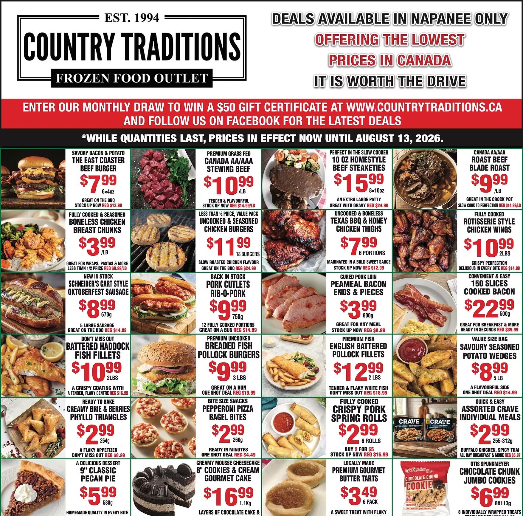 Country Traditions Flyer August 6 to 13