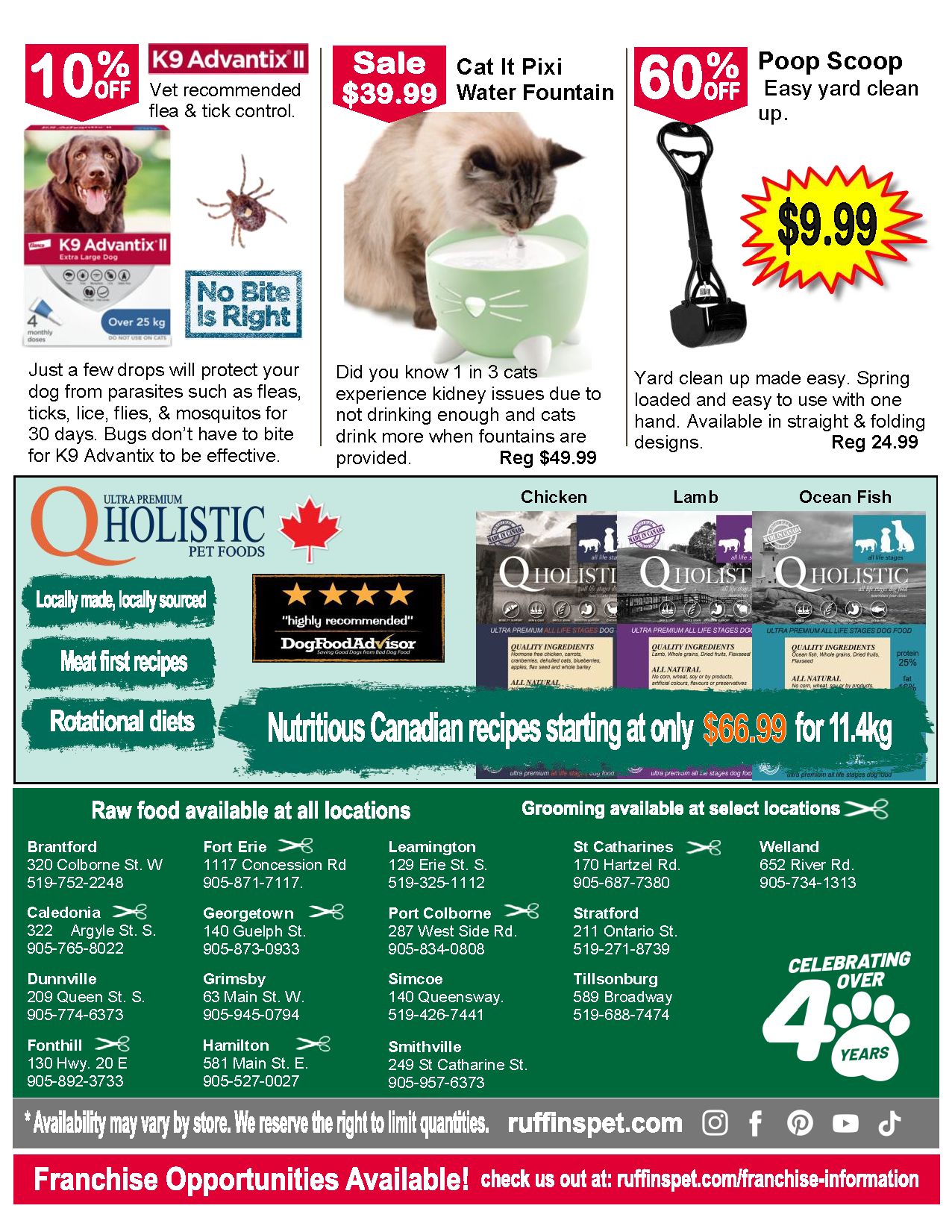 Ruffin's Pet Centre Flyer August 6 to 31